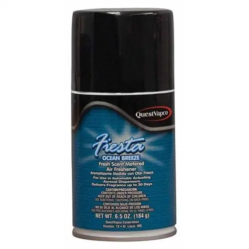 QuestSpecialty 398001 Fiesta Metered Air Freshener Ocean Breeze 7.25 oz Aerosol 12/Case