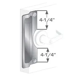 PRO-LOK ELP-220-S Door Latch Protector 11 Length x 3 Center Rose REPLACEMENT MPN