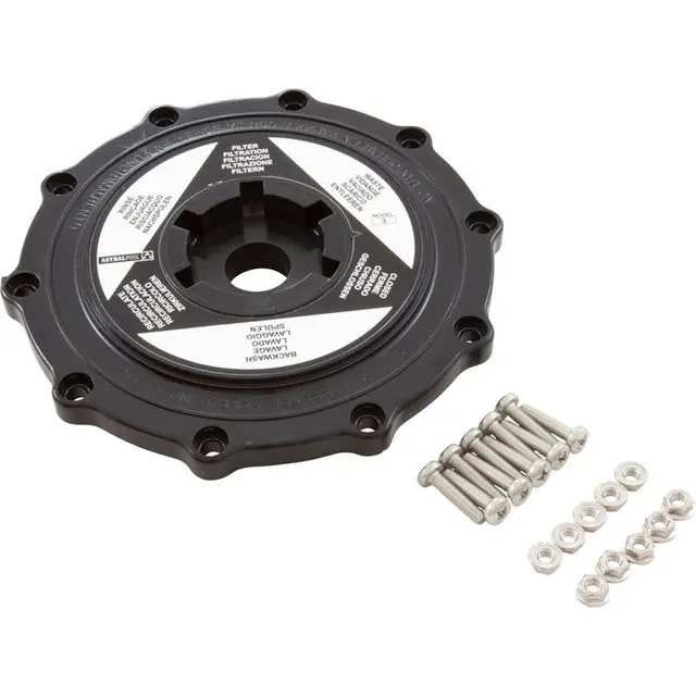 Astral Products 4404120403 Valve Lid Black Top 2 Multiport Valves Replacement