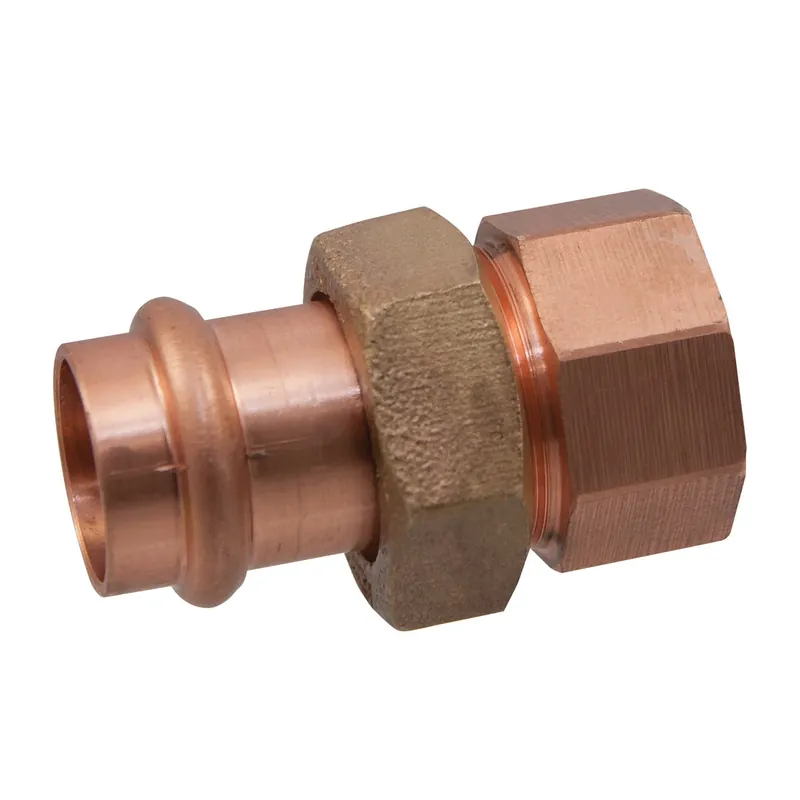 NIBCO 9256740PC Union, 1-1/2 in Nominal, Press x FNPT End Style, Wrot Copper