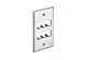 Panduit CFP6SY Pan Faceplate 6 Port Single Gang Stainless