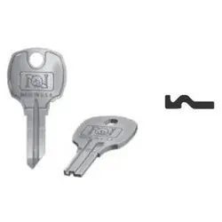 NATIONAL CABINET LOCK D4292 Lock Key Blank, 5-Pin Tumbler, Brass