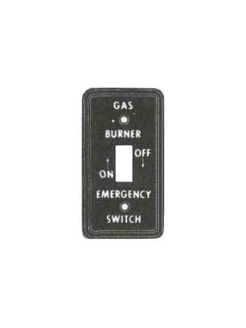 Mulberry 41024 1-Gang Steel Gas Burner Switch Box Cover