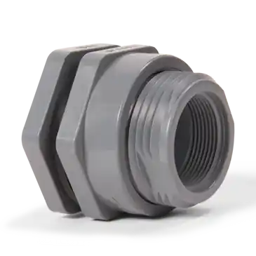 HAYWARD BFAS1030TES 3 PVC Bulkhead Fitting w/EPDM gasket; threaded x threaded end connections