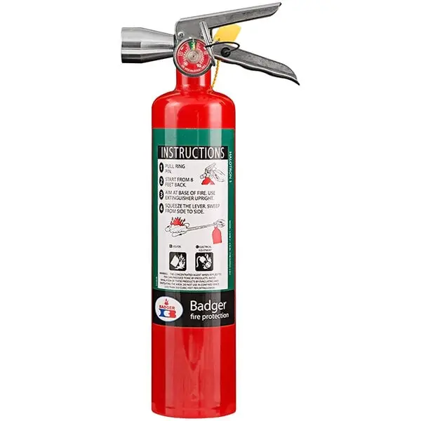 Badger 24563 Extra 2.5 lb Halotron I Fire Extinguisher with Vehicle Bracket