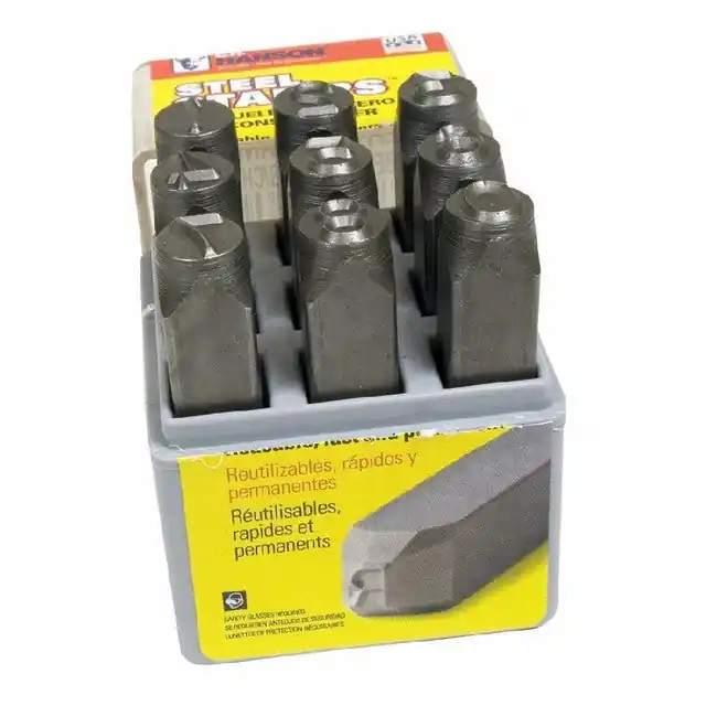 C.H. Hanson 21440 Heavy Duty Steel Hand Stamp Sets 1/4 in (SET)