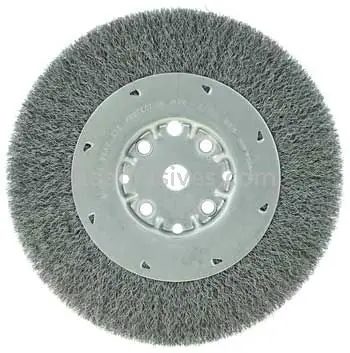 Weiler 1512 Maximum Density Crimped Wire Wheel Brush 8 in dia 4500 RPM