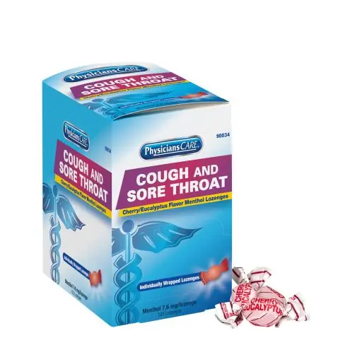 Physicians Care 90034 Cherry Cough & Sore Throat Lozenges 125 Each