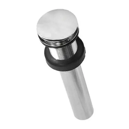 Native Trails DR130-CH 1.5 in. Push to Seal Dome Drain in Polished Chrome