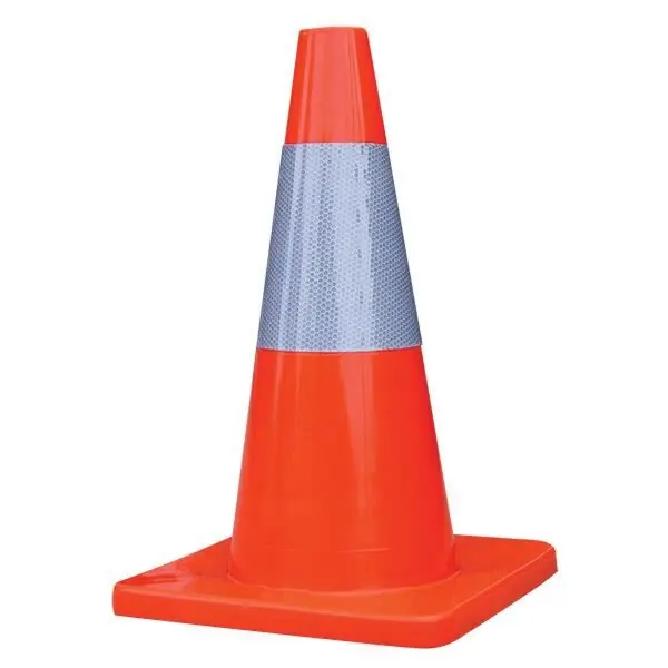 TruForce TC186 Traffic Cone w/ 6 Reflective Collar 18 inches