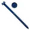 SIMSPON TNT25114H Titen Turbo Concrete and Masonry Screw Anchor Blue 1/4 x 1-1/4