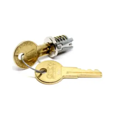 TIMBERLINE C100LP-104T-14A Lock Plug, 104T Key Code, Polished Nickel, For D300KY Key Blank, 25 each per Case