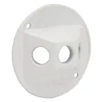 Raco 5197-1 Powder Coated Die Cast 3-Gang Three Threaded Outlets Cluster Cover 4-1/8 Inch