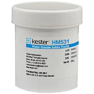 Kester 70-1002-0510 HM531 Type 3 Solder Paste, Sn63 Pb37, 500g Jar