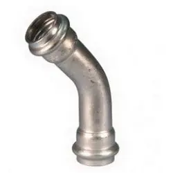 Victaulic F020591XH5 Vic-Press 2 in Press 304L Stainless Steel 45 Degree Elbow