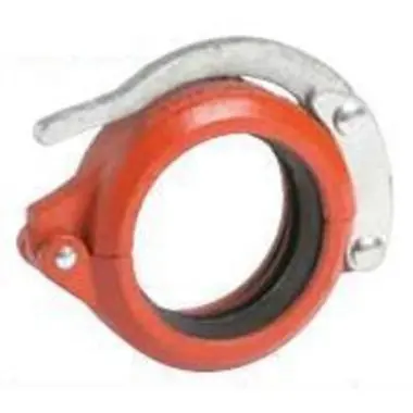 Victaulic L024078PEA Snap-Joint 78 Orange Enamel Ductile Iron Grooved Coupling with Grade E EPDM Gasket 2-1/2 in