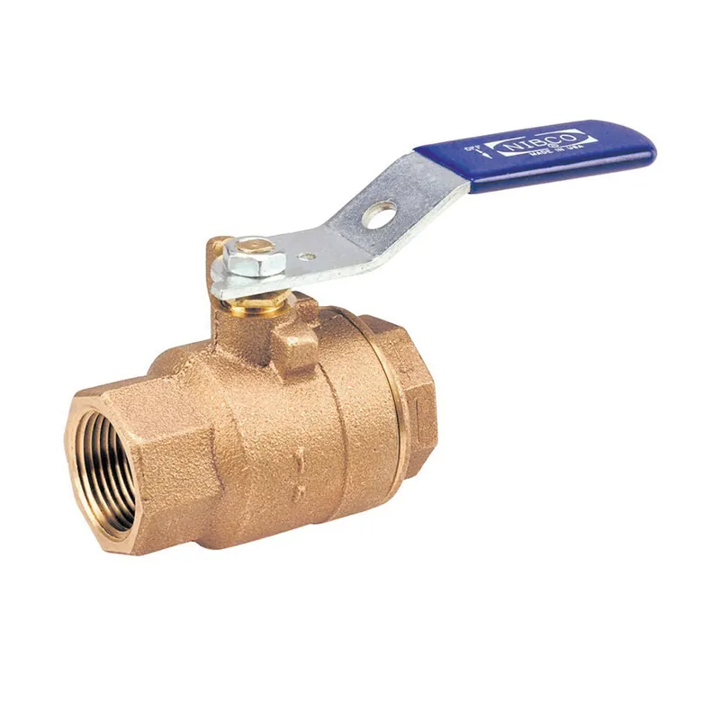 NIBCO NL9500B T-580-70 1-1/4 in. DZR Cast Bronze Conventional Port NPT 600# Ball Valve