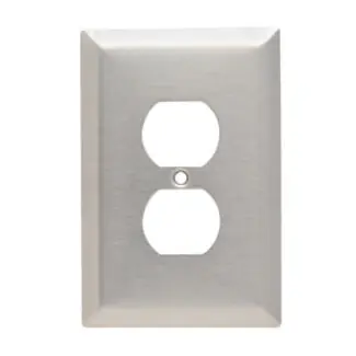 Pass & Seymour SSO8 1-Gang Stainless Steel Duplex Receptacle Wall Plate