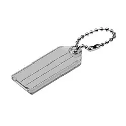 LUCKY LINE 10102 Key Tag Transparent 2-1/4 Length x 15/16 Thickness Replacement MPN