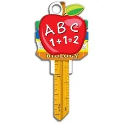 Lucky Line B131K House Key Kwikset Teacher Brass 1 Each Per Card