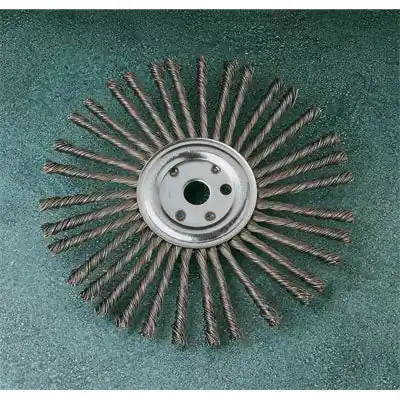 United Abrasives SAIT 9570 12X1 Arbor Wire Joint Brush With Pinhole