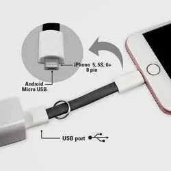 Lucky Line U15101 Micro Charging Cable Asst 1/Cd