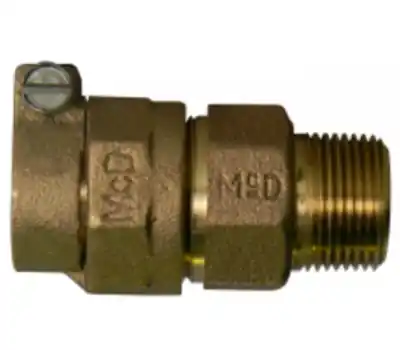 A.Y. McDonald 74753-44 3/4 in. PVC Comp x 3/4 in. Male Brass Straight Adapter Replacement MPN
