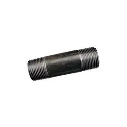 Ward Mfg 0103100 Pipe Nipple, 3/8 in x 10 in L, Carbon Steel, Black, SCH 40/STD
