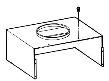 Weil-McLain 443-300-102 LGB Gas Boiler Draft Hood, Horizontal, Size C