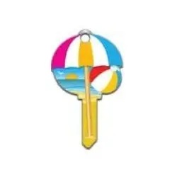 LUCKY LINE B113K House Key, Kwikset, Beach, 1 each per Card
