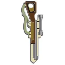 Lucky Line B118S House Key Schlage Rifle Brass Enamel Coating 1 Each Per Card