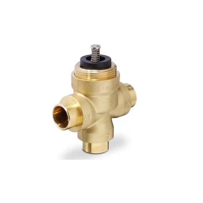 Siemens 599-00531 Zone Valve, 3 Way, 1/2 in. Sweat, 2.5 Cv