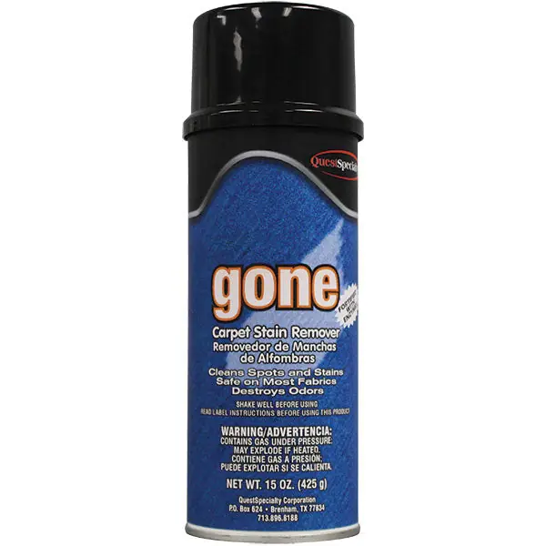 QuestSpecialty 246001 Gone Carpet Stain Remover 15 oz Aerosol Replacement MPN