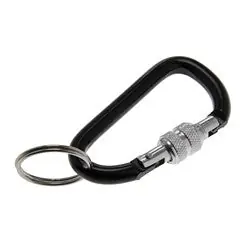 LUCKY LINE U12401 LOCKING CARABINER KEYCHAIN ASST 1/CD