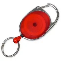 Lucky Line 64001 Oval Retractor Key 2-3/4 Length x 1-1/2 Width with 7/8 Split Key Ring