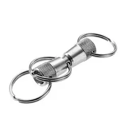 Lucky Line 71701 Key Release Ring Pull Apart Steel Body 3 Length