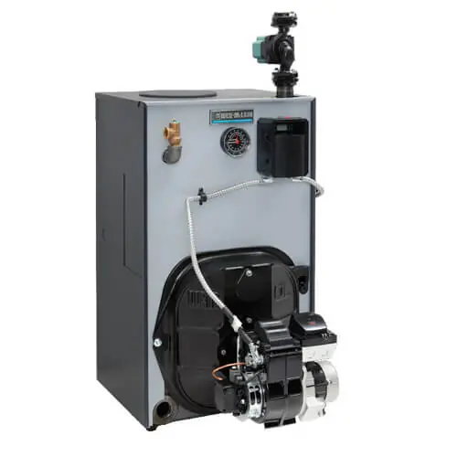 Weil-McLain 386-701-012 WGO-2 - 86K BTU - 86.4% AFUE - Hot Water Oil Boiler with Taco 007 Circulator - Chimney Vent - Burner Sold Separately