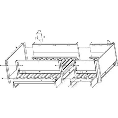 Weil McLain 383-300-040 LGB Gas Boiler Base Assembly, Size A