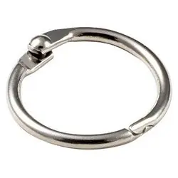 Lucky Line 24302 Key Binder Ring, 1 Diameter, 1/8 Diameter Thick Steel