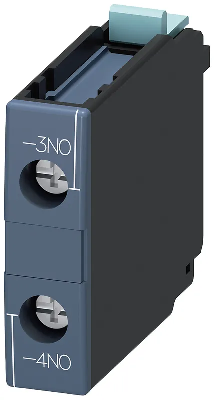 Siemens 3RH1921-1CA10 230 Volt 6 Amp 1-Pole 1NO Screw Terminal Contactor Auxiliary Switch Block