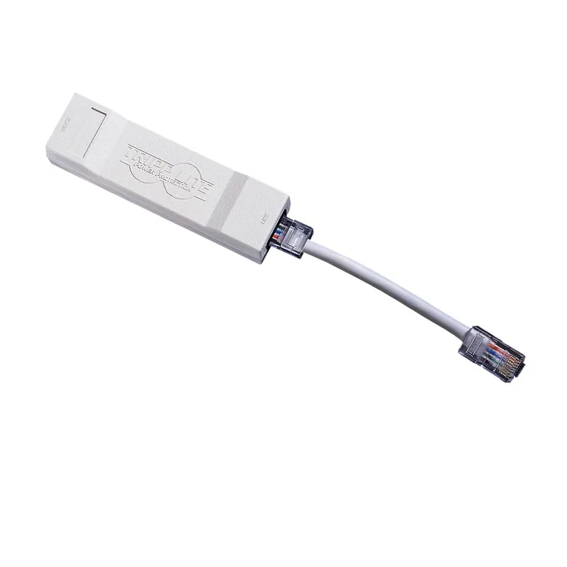 Tripp Lite DNET1 In-Line Dataline Surge Protector, 750 A 120 to 230 VAC