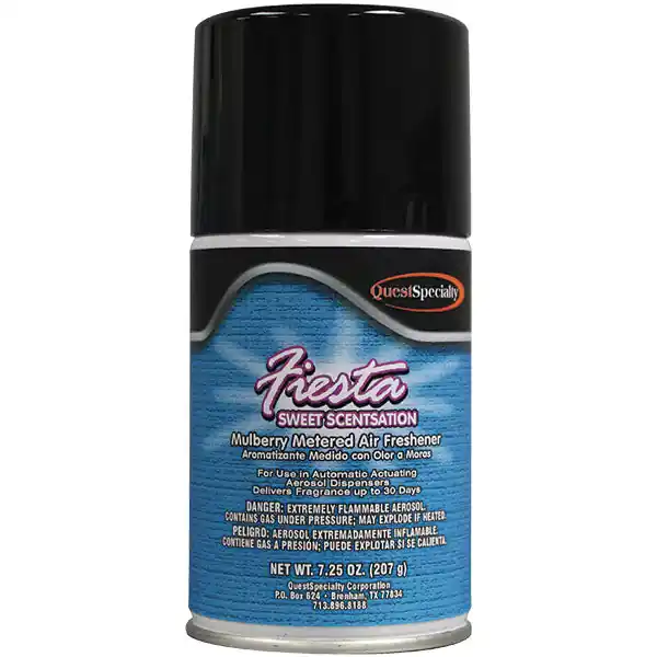 QuestSpecialty 399001 Fiesta Metered Air Freshener Sweet Scentsation Mulberry 7.25 oz Aerosol 399001