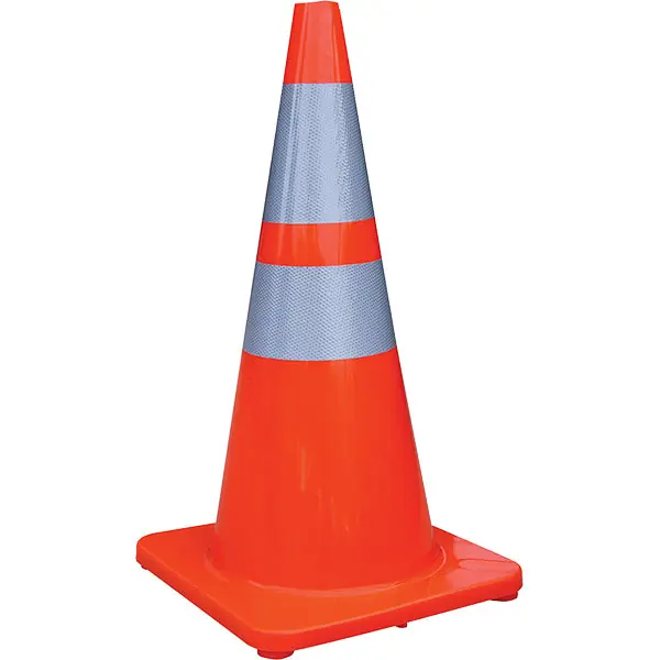 TruForce TC2864 Traffic Cone w/ 4 & 6 Reflective Collars 28 4.5 lb