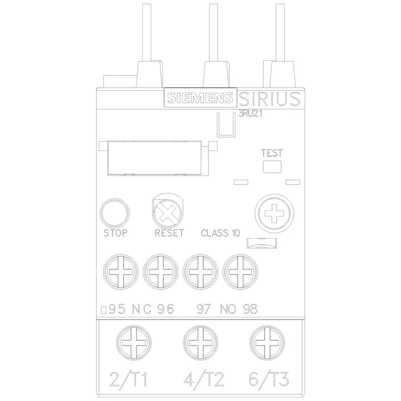 Siemens 3RU21264FB0 thermal overload relay 690 VAC 34 to 40 amp 3-pole 1NO 1NC