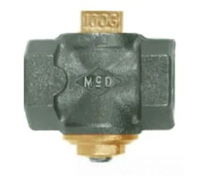 A.Y. MCDONALD 10685B 1/2 in. Female Bronze Flat/Tee Head Plug Valve with Check