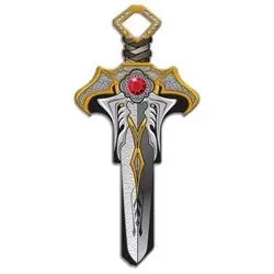 LUCKY LINE B144K House Key, Kwikset, Dagger, Brass, Enamel Coating, 1 Each per Card