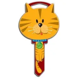 Lucky Line B115K House Key Kwikset Cat Brass 1 Each