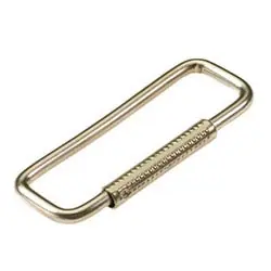 LUCKY LINE 70401 Spring Sleeve Key Ring Compact Pull to Open Release to Close 2 Length x 3/4 Width x 0.117 Thickness