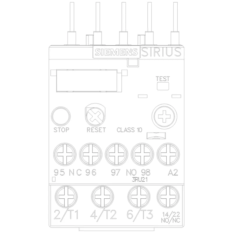Siemens 3RU21160JB0 690 VAC 0.7 to 1 Amp 3-Pole Thermal Overload Relay