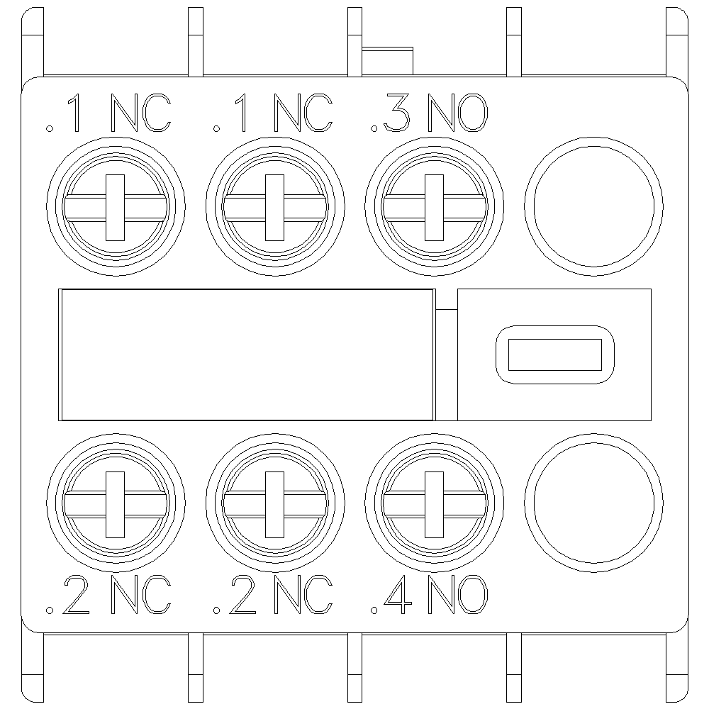 Siemens 3RH29111HA12 AUX. SWITCH 1NO+2N
